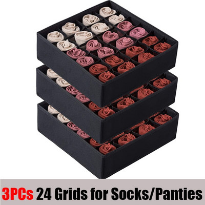 1 rinkinys kojinių apatinių trikotažų laikymo dėžutės drabužių spintos laikymo priemonės.