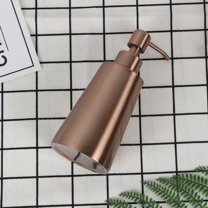 304 rozsdamentes acél szappanadagoló Rose Gold kézfertőtlenítő palackos szappanadagoló adagoló