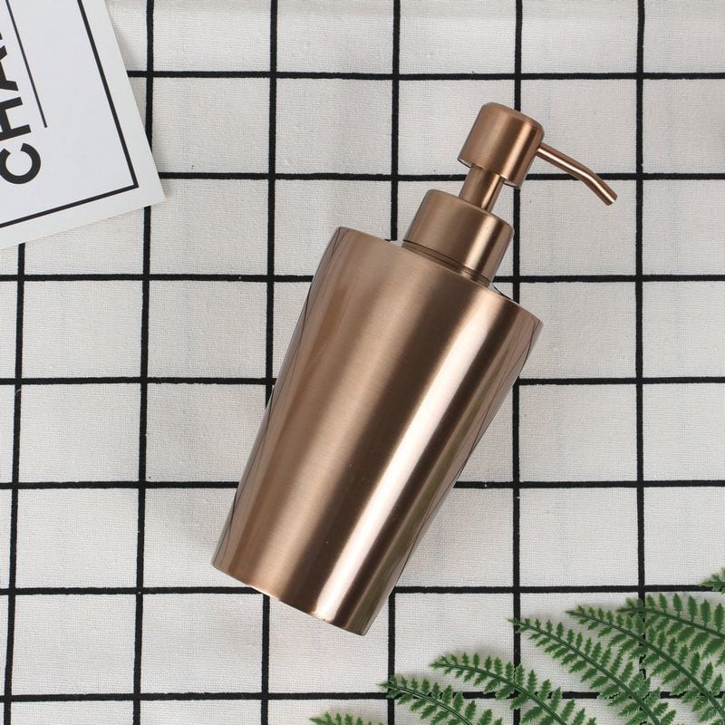304 rozsdamentes acél szappanadagoló Rose Gold kézfertőtlenítő palackos szappanadagoló adagoló