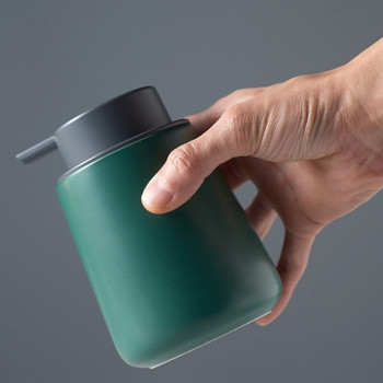 Ματ μαρμάρινο μοτίβο Δοχείο σαπουνιού μπάνιου Nordic Ceramic Lotion Πλύσιμο δοχείου υγρού σαπουνιού Κύπελλο μπουκαλιού αντλίας μπάνιου