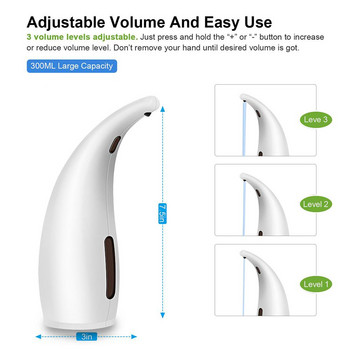 300ML ABS Автоматична помпа за дозатор за течен сапун Distributeur de savon Dispensador Инфрачервен интелигентен сензор Кухненски инструменти за баня