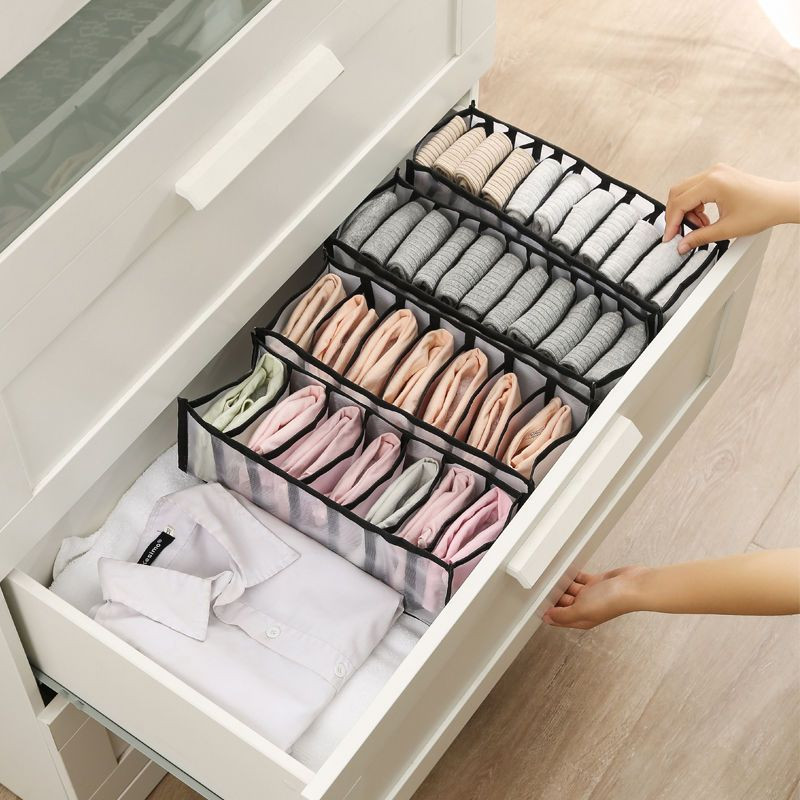 Zokni Tároló doboz Fiók Zokni rendszerező Ruhásszekrény Szekrény Rendezők Melltartó alsóneműhöz Doboz csalánkiütés Szervező Fiókok szervezése