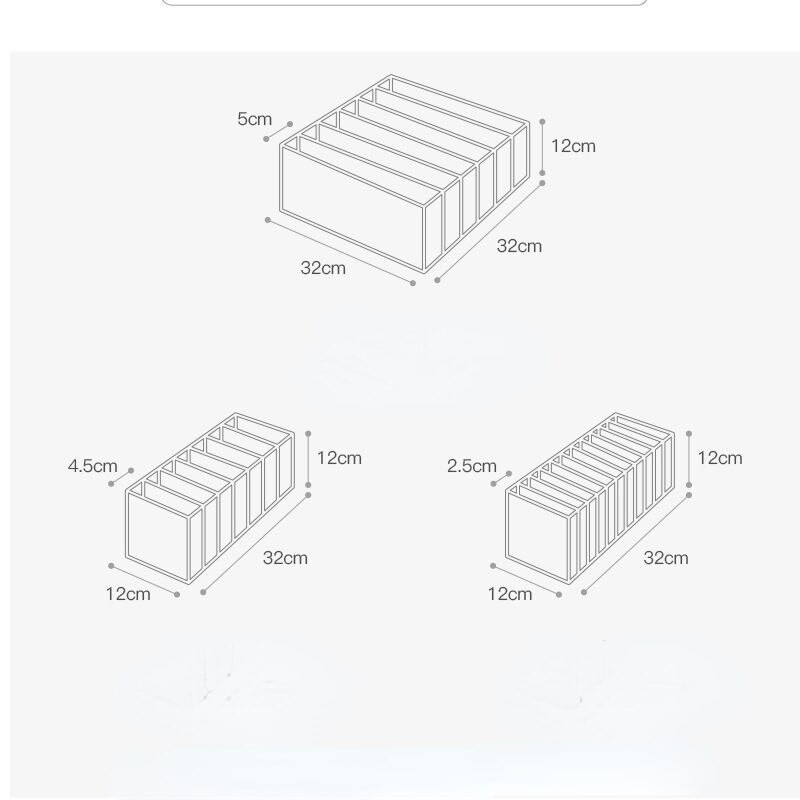 Zokni Tároló doboz Fiók Zokni rendszerező Ruhásszekrény Szekrény Rendezők Melltartó alsóneműhöz Doboz csalánkiütés Szervező Fiókok szervezése