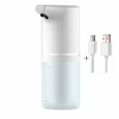 Dozator automat de săpun, reîncărcabil prin USB, spumant, fără atingere, dozator portabil de săpun lichid din spumă pentru baie, bucătărie