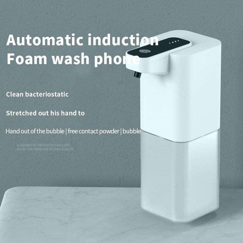 Automatinis muilo dozatorius USB įkraunamas putojantis bekontaktis rankinis nešiojamasis putų skysto muilo dozatorius vonios virtuvei