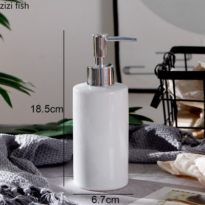 Keramička boca šampona, losiona, dozatora sapuna, kupaonica, prijenosna dezinfekcija ruku, spremnik za dezinfekciju, kućanska preša