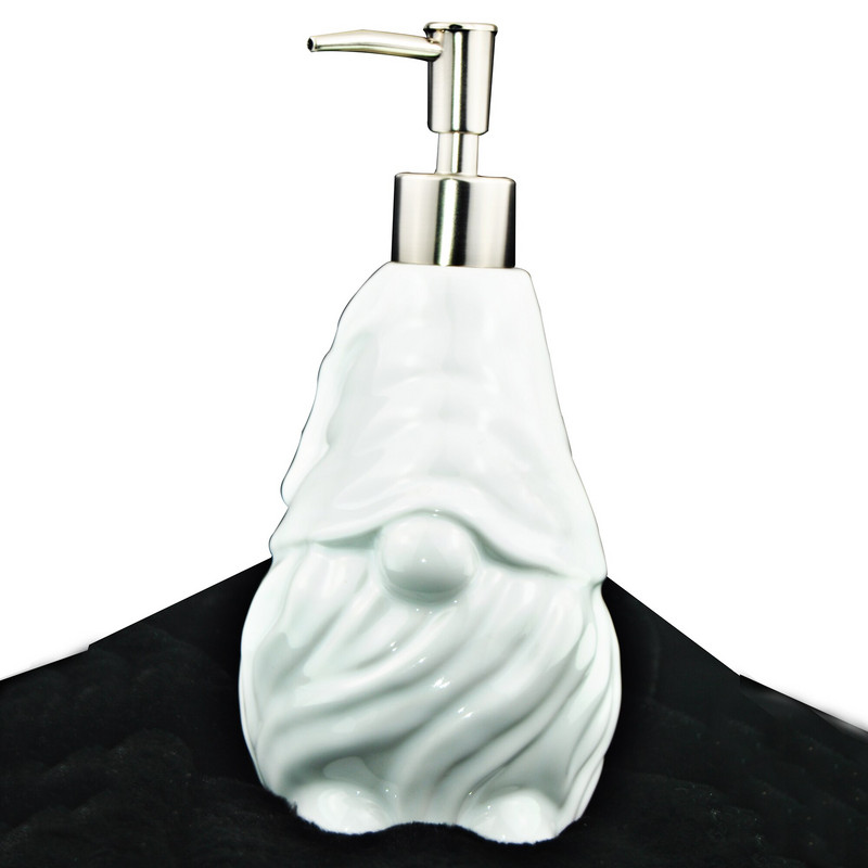 450 ml Mr Christmas Santa Tree Art kerámia kézi szappanadagoló parfüm pumpa kitöltő lotion palack Legjobb ajándék konyhafürdő szálloda