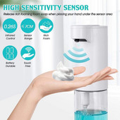 350 ml-es Smart Sensing automatikus habszappan adagoló samponpumpa otthoni szállodához