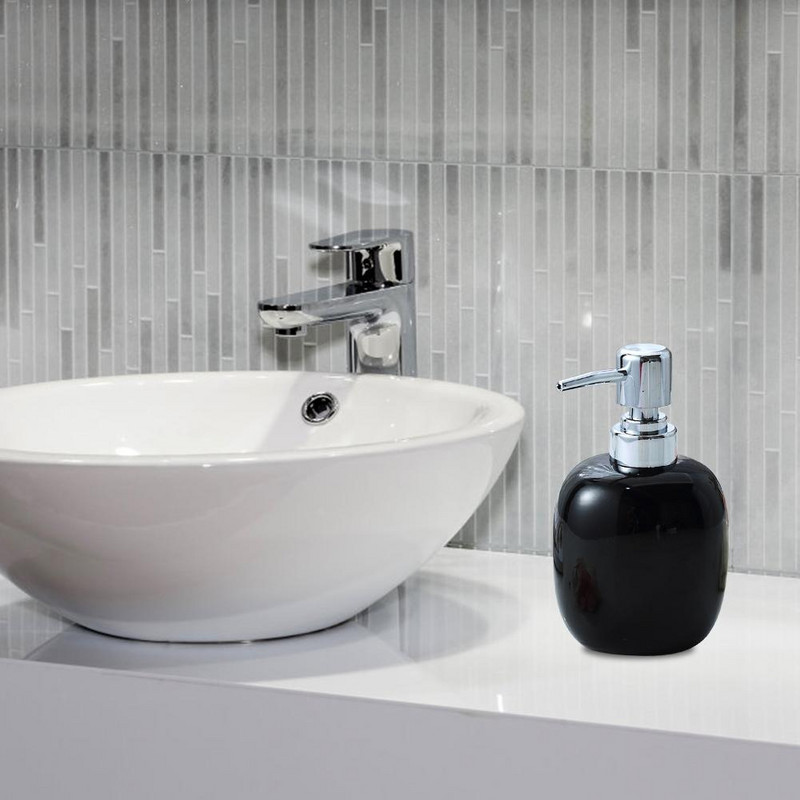 Dozator de săpun din ceramică, dozator de săpun lichid, cu pompă, recipient pentru baie, bucătărie, accesorii pentru baie