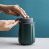 380 ml vonios muilo dozatorius Šampūno buteliukai Nordic Empty Refill Press Keraminis plaukų kondicionierius rankų plovimo dušo želė buteliukas