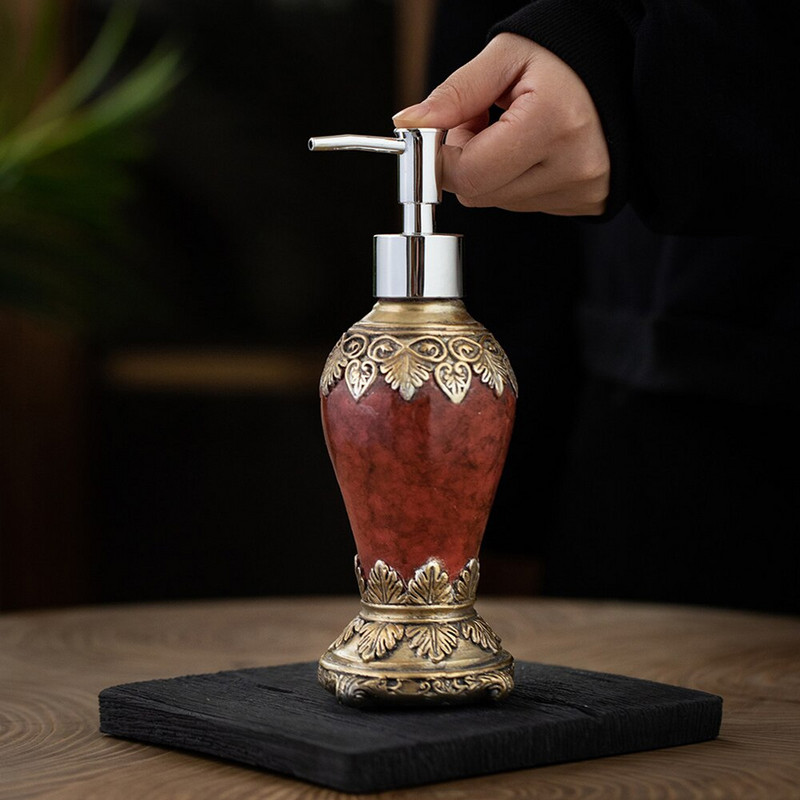 Retro achát szappanadagoló pumpa 300 ml újratölthető folyékony kézápoló palackok nordic stílusú tusfürdő sampon fürdő tároló palackok