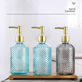 Clear Soap Dispenser Bottle Refillable Liquid Hand Shampoo Dispenser for Bathroom Kitchen