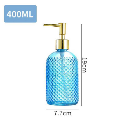 Dozator de săpun transparent Flacon reîncărcabil pentru săpun lichid de mână distribuitor de șampon pentru baie bucătărie