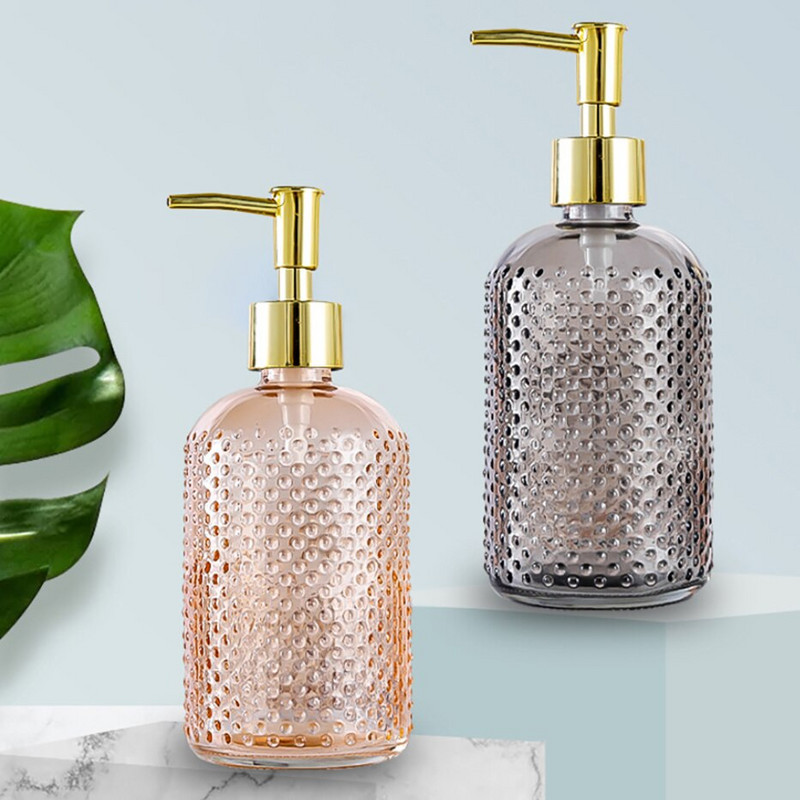 Dozator de săpun transparent Flacon reîncărcabil pentru săpun lichid de mână distribuitor de șampon pentru baie bucătărie