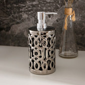 Ezüst hordozható folyékony szappanadagolók Kreatív retro kerámia fürdőszobai kiegészítők tusfürdő samponos flakonok