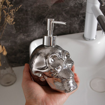 Сребърни преносими дозатори за течен сапун Креативни ретро керамични аксесоари за баня Душ гел Бутилки за шампоан