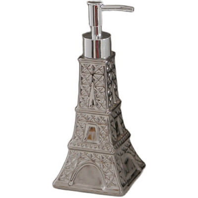 Ezüst hordozható folyékony szappanadagolók Kreatív retro kerámia fürdőszobai kiegészítők tusfürdő samponos flakonok