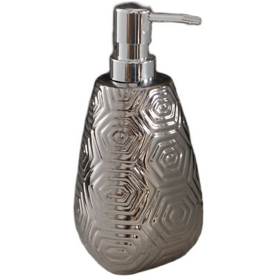 Ezüst hordozható folyékony szappanadagolók Kreatív retro kerámia fürdőszobai kiegészítők tusfürdő samponos flakonok