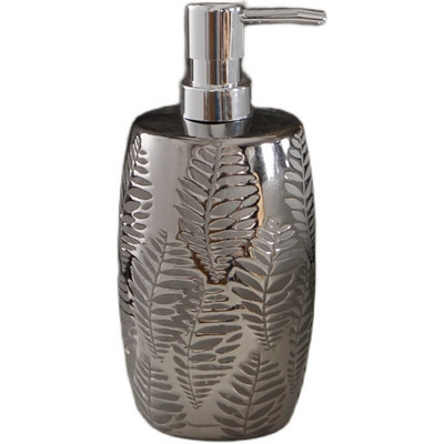 Ezüst hordozható folyékony szappanadagolók Kreatív retro kerámia fürdőszobai kiegészítők tusfürdő samponos flakonok