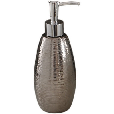 Ezüst hordozható folyékony szappanadagolók Kreatív retro kerámia fürdőszobai kiegészítők tusfürdő samponos flakonok