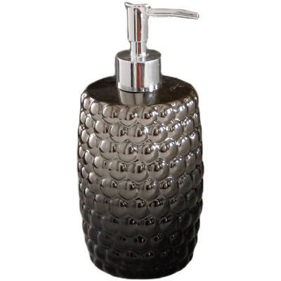 Ezüst hordozható folyékony szappanadagolók Kreatív retro kerámia fürdőszobai kiegészítők tusfürdő samponos flakonok