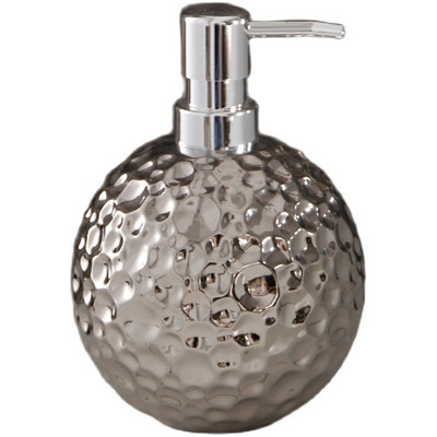 Ezüst hordozható folyékony szappanadagolók Kreatív retro kerámia fürdőszobai kiegészítők tusfürdő samponos flakonok