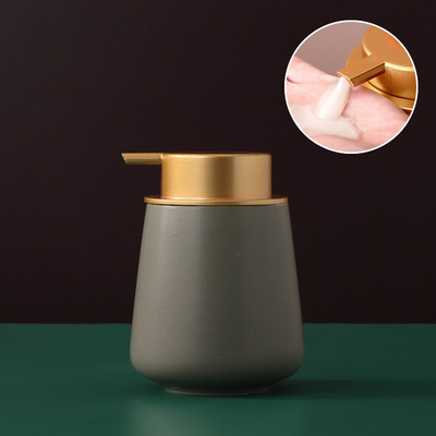 400 ml-es fürdőszobai kiegészítők készlet kerámia folyékony szappan adagoló flakonok tusfürdős flakon kézi prés adagoló Sabonete Liquido