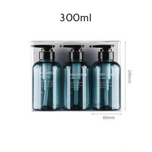 3 az 1-ben szappanadagoló készlet 300 ml-es 500 ml-es üres utántöltő flakon fürdőkondicionáló samponhoz és testmosó palackokhoz műanyag pumpás flakon
