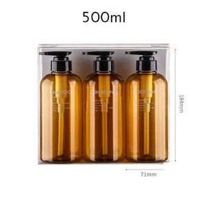 3 az 1-ben szappanadagoló készlet 300 ml-es 500 ml-es üres utántöltő flakon fürdőkondicionáló samponhoz és testmosó palackokhoz műanyag pumpás flakon
