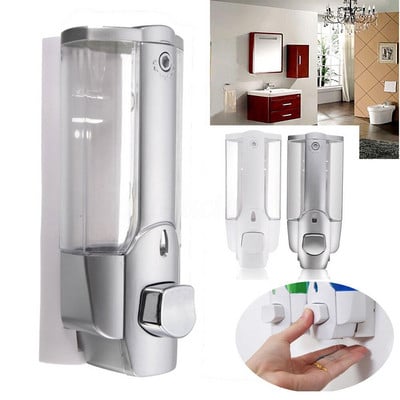 350 ml Falra szerelhető sampon szappanadagoló tartozékok Fürdőszoba zuhany Manuális Folyékony Lotion Pumpa habszappan adagoló