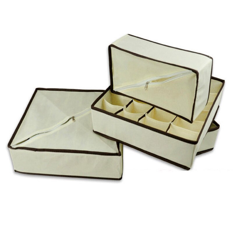 4db/készlet Fehérnemű Melltartó Szervező Tároló doboz Fiók Szekrény Szervező Dobozok Fehérneműhöz Sálak Zokni Melltartó