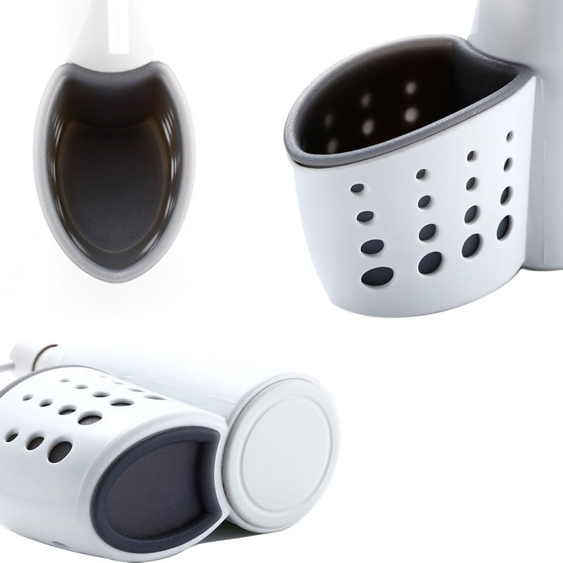 2 viename daugiafunkcis skysčių dozatorius namų ploviklio laikymo dėžutė kempinė išleidimo stovo talpykla drenažo lentynos muilo indų laikiklis