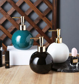 Kūrybinis keramikinis dušo želė buteliukas, lengvas prabangus buitinis muilo dozatorius, vonios kambario aksesuarai, vonios kambario dekoravimo priedai