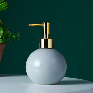 Kūrybinis keramikinis dušo želė buteliukas, lengvas prabangus buitinis muilo dozatorius, vonios kambario aksesuarai, vonios kambario dekoravimo priedai