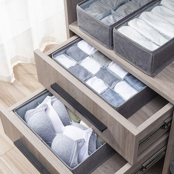 Органайзер за бельо за чорапи Разделители Органайзери за чекмеджета Платен сгъваем шкаф Органайзери за шкафове и кутии за съхранение