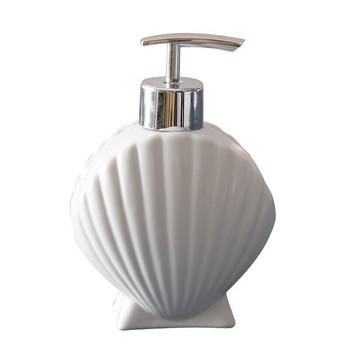 280ml Shell Shape Keramic Soap Dispenser κουζίνα Μπουκάλι Απολυμαντικό Χεριών Αφρόλουτρο Αξεσουάρ μπάνιου 10,5*6,5*15cm