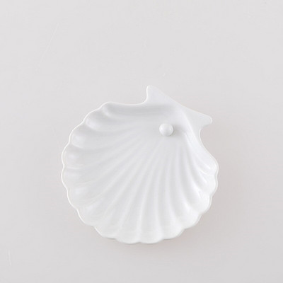 280ml Shell Shape Kerámia szappanadagoló konyhai kézfertőtlenítő flakon tusfürdő Fürdőszoba kiegészítők 10,5*6,5*15cm