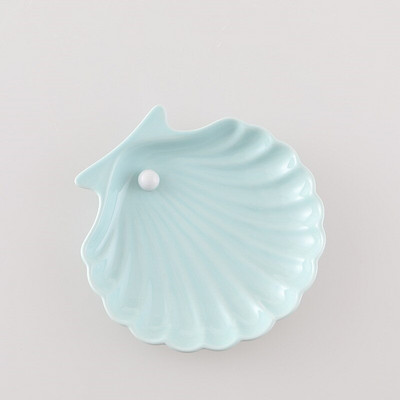 280ml Shell Shape Kerámia szappanadagoló konyhai kézfertőtlenítő flakon tusfürdő Fürdőszoba kiegészítők 10,5*6,5*15cm