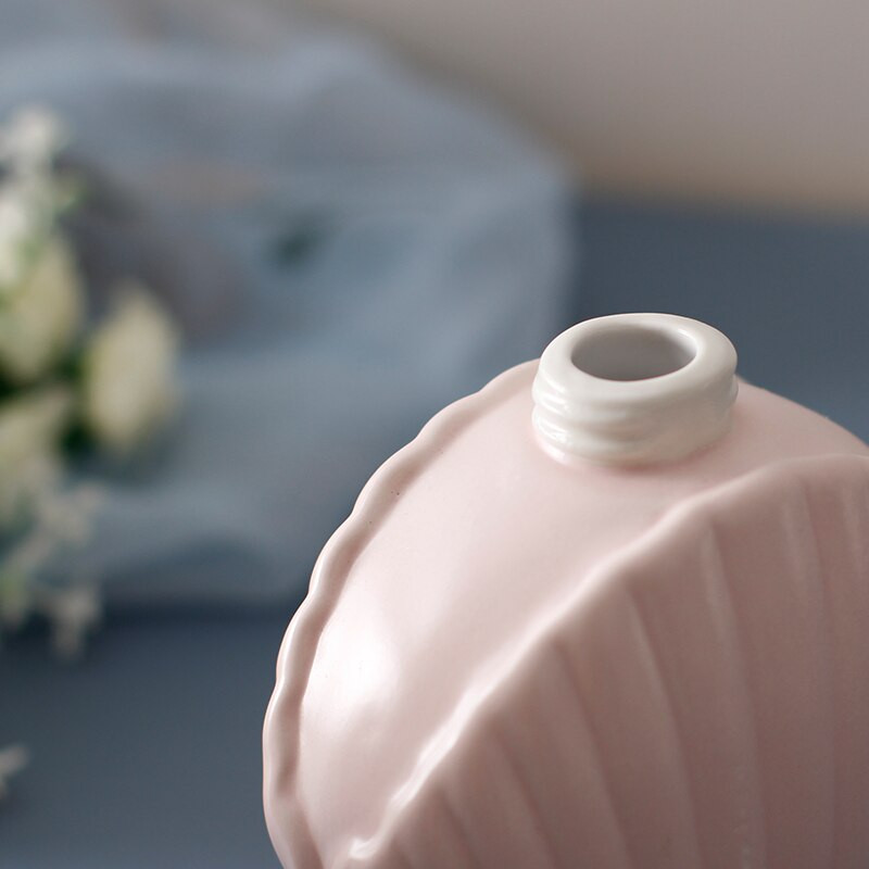 280ml Shell Shape Kerámia szappanadagoló konyhai kézfertőtlenítő flakon tusfürdő Fürdőszoba kiegészítők 10,5*6,5*15cm