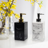 Siva mramorna boca losiona od 430 ml Prekrasno dizajnirana, izdržljiva, elegantna dozator sapuna Kućni hotelski spremnik losiona Bočica sapuna