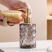 330 ml stiklo muilo dozatorius Nordic Hotel vonios kambario rankų dezinfekavimo priemonė dušo želė Šampūno buteliukas Skysčio papildymas Tušti laikymo buteliai