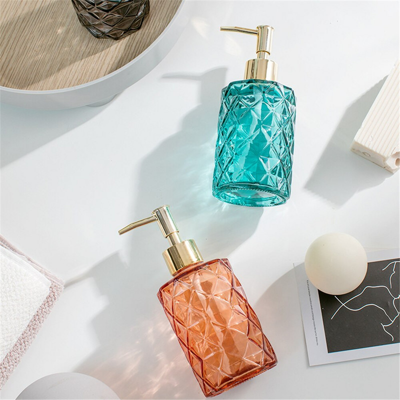 330 ml stiklo muilo dozatorius Nordic Hotel vonios kambario rankų dezinfekavimo priemonė dušo želė Šampūno buteliukas Skysčio papildymas Tušti laikymo buteliai