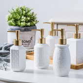 280ml,350ml Αξεσουάρ μπάνιου Κεραμική λοσιόν φιάλη υγρού σαπουνιού για διακόσμηση σπιτιού μπάνιου κουζίνας