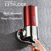 500 ml prabangus skysto muilo dozatorius prie sienos tvirtinamas ABS galvanizuoto šampūno dozatorius, du montuojami vonios kambario priedai