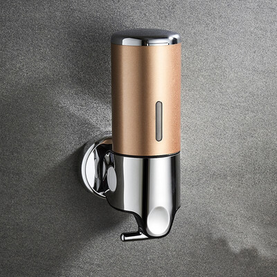 500 ml prabangus skysto muilo dozatorius prie sienos tvirtinamas ABS galvanizuoto šampūno dozatorius, du montuojami vonios kambario priedai