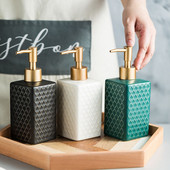 360 ml-es kerámia folyékony adagoló flakon Exquisite Fancy szappanadagoló szállodai tusfürdős palack fürdőszobai kellékek samponos flakon
