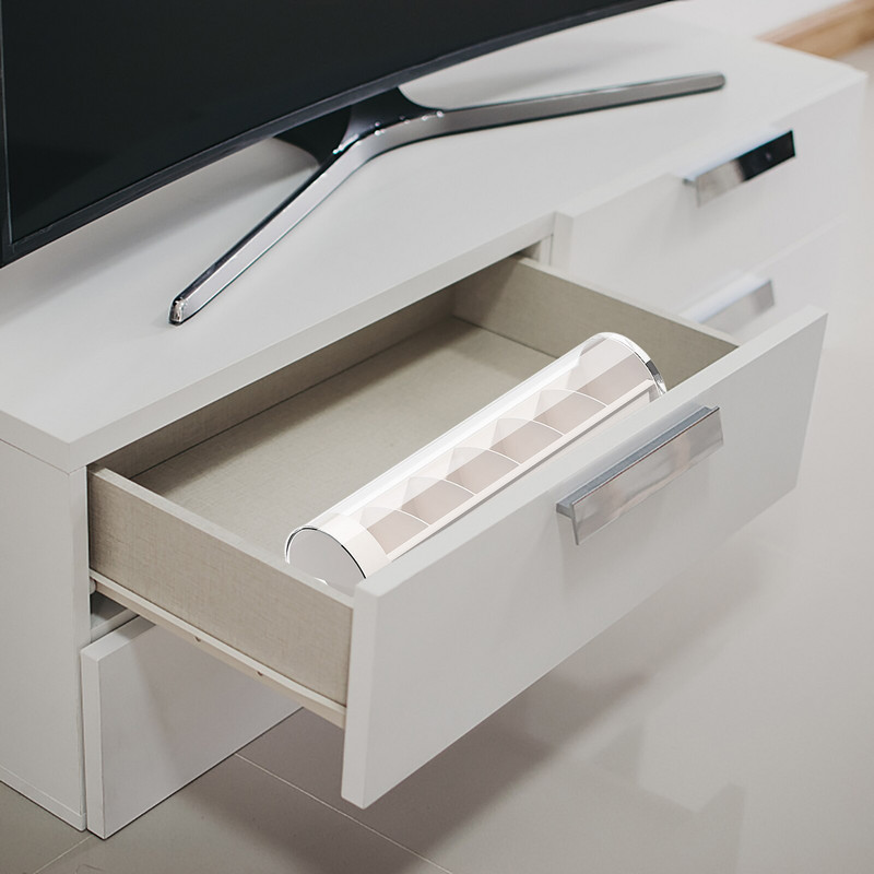 Szekrényrendező tárolódoboz átlátszó borítással összehajtható fehérnemű Szervezők Tárolóelválasztók Fiókrendező Ruhák