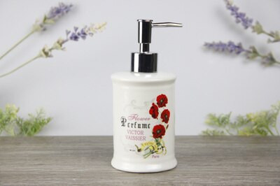 380 ml-es kerámia fürdőszobai kiegészítők tusfürdős flakon konyhába Romantic House szappanadagoló kézfertőtlenítő palack Lotion palack