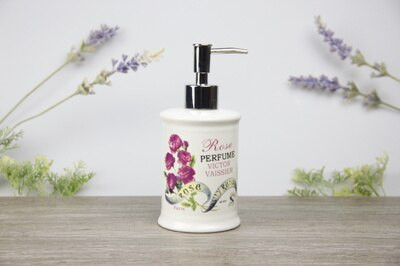 380 ml-es kerámia fürdőszobai kiegészítők tusfürdős flakon konyhába Romantic House szappanadagoló kézfertőtlenítő palack Lotion palack