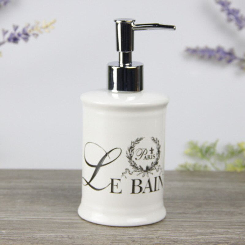 380 ml-es kerámia fürdőszobai kiegészítők tusfürdős flakon konyhába Romantic House szappanadagoló kézfertőtlenítő palack Lotion palack